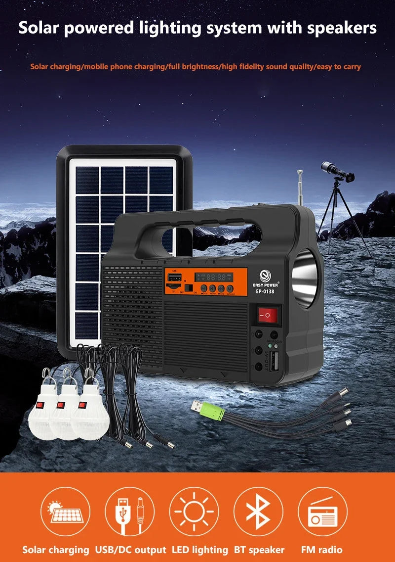 Portable  Solar Lighting Power Station